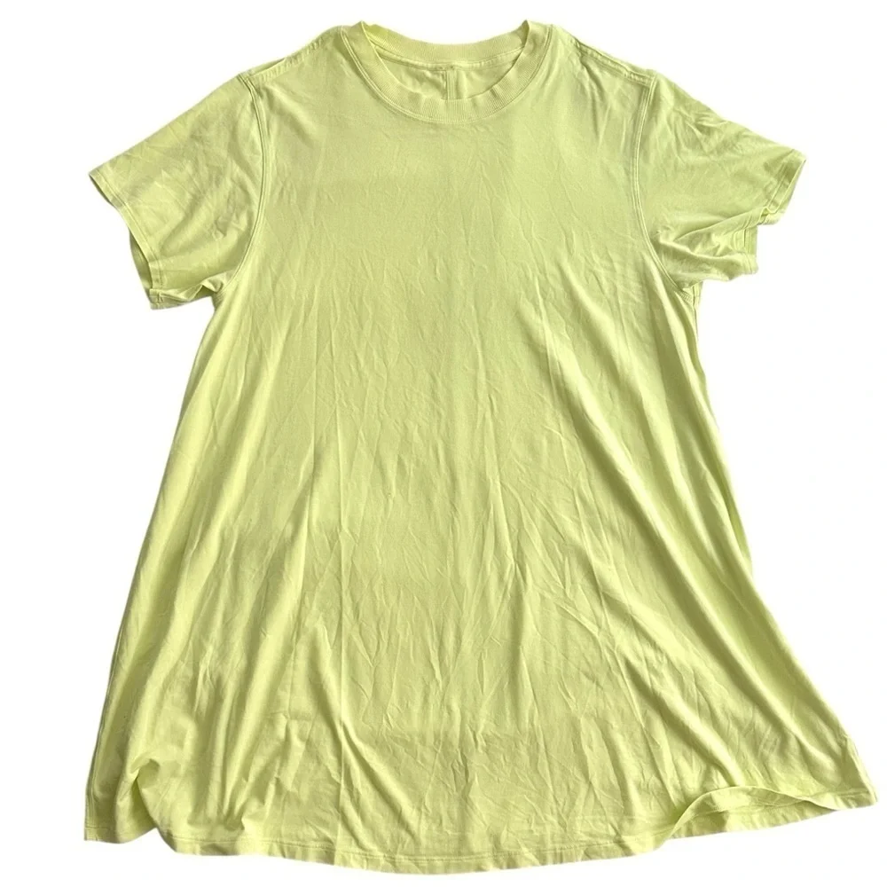 Lululemon All Yours Tee Dress - Crispin Green SZ 6